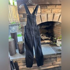 Madewell Black Denim Overalls Small
